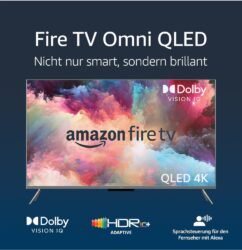 Amazon Fire TV-Omni-QLED-Serie Smart-TV mit 55 Zoll (140 cm), 4K UHD, lokales Dimmen, Sprachsteuerung mit Alexa