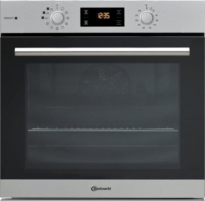 Bauknecht BAR2S K8 V2 IN Dampf-Backofen inklusive 2-fach Backauszug/A+/71 L Maxi-Garraum/Heißluft/Gentle Steam mit Feuchtigkeitszugabe/Einfaches Reinigen mit...