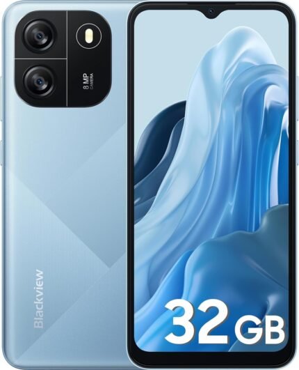 Blackview Wave 6C Handy Ohne Vertrag Günstig, 4GB+32GB/1TB erweiterbar Android 13 Octa Core 6,52" HD+ Smartphone, 8MP+5MP Panorama Kamera 5100mAh, 4G Dual SIM, Simlockfreie