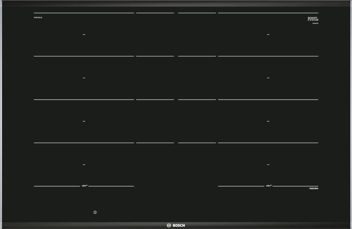 Bosch Hausgeräte PXY875DC1E Serie 8 Induktionskochfeld, 80cm breit, FlexInduction freie Platzwahl, MoveMode voreingestellte Leistungsstufen, GutFry Bratsensor, PowerBoost...