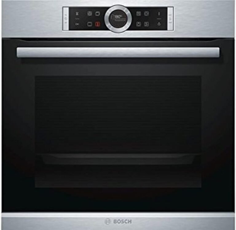 Bosch HBG675BB1 Serie 8 Einbau-Backofen, 60 x 60 cm, Made in Germany, Pyrolyse Selbstreinigung, AutoPilot 10 Automatikprogramme, 4D Heißluft Backen auf 4 Ebenen,...