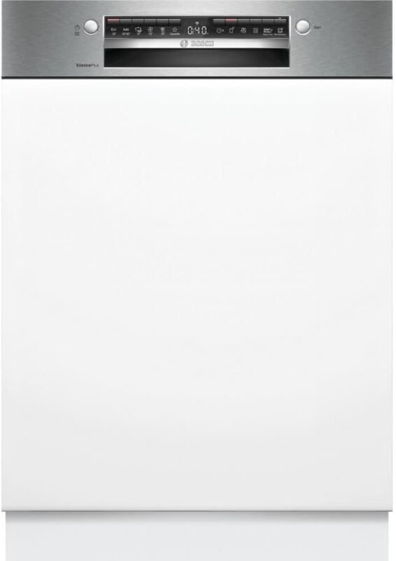 Bosch Serie 4, Teilintegrierter Geschirrspüler, 60 cm, Edelstahl, XXL, SBI4ECS21E