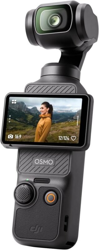 DJI Osmo Pocket 3 Kreativ Combo, Vlogging-Kamera mit 1-Zoll-CMOS und 4K/120 fps Video, 3-Achsen-Stabilisierung, schnelles Scharfstellen, inkl. Mikrofon für klaren Ton, kleine...