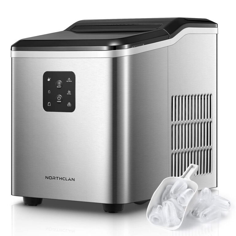 Eiswürfelmaschine Testsieger 14KG Eiswürfelbereiter Selbstreinigende Ice Maker, 2 Eiswürfel-Größen, 6 Min Produktionszeit, Leise Eiswürfel Maschine unter 40dB, Infrarot Sensor,...