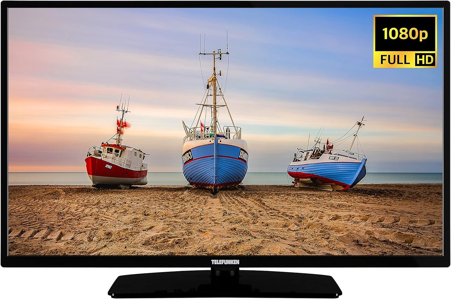 TELEFUNKEN XH24N550M 24 Zoll Fernseher (HD Ready, Triple-Tuner) schwarz [2023]